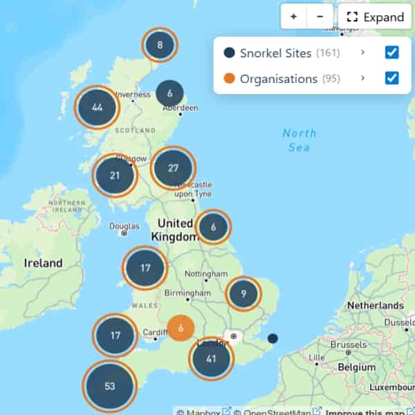 Preview of the Snorkelling Map of Britain